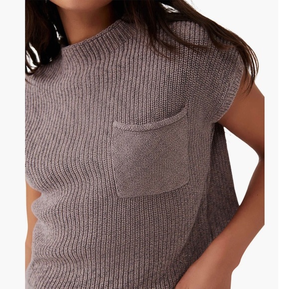 Free People Freya Short Sleeve Sweater In Cashmere Combo Size S - Picture 5 of 12